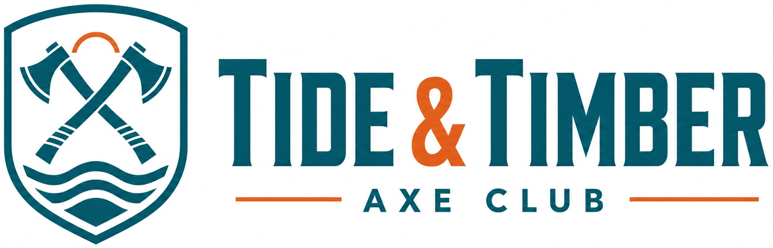 Tide & Timber Axe Club logo